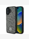 DKNY DKNY PU Leder Crosswalk Muster Magsafe Schutzhülle für iPhone 16 Elfenbein