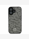 DKNY DKNY PU Leder Crosswalk Muster Magsafe Schutzhülle für iPhone 16 Elfenbein