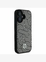 DKNY DKNY PU Leder Crosswalk Muster Magsafe Schutzhülle für iPhone 16 Elfenbein