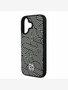 DKNY DKNY PU Leder Crosswalk Muster Magsafe Schutzhülle für iPhone 16 Elfenbein
