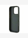 DKNY DKNY PU Leder Gittermuster Magsafe Schutzhülle für iPhone 16 Pro Grün