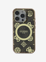 Guess Guess IML 4G Pfingstrose MagSafe Back Cover für iPhone 16 Pro Max Braun