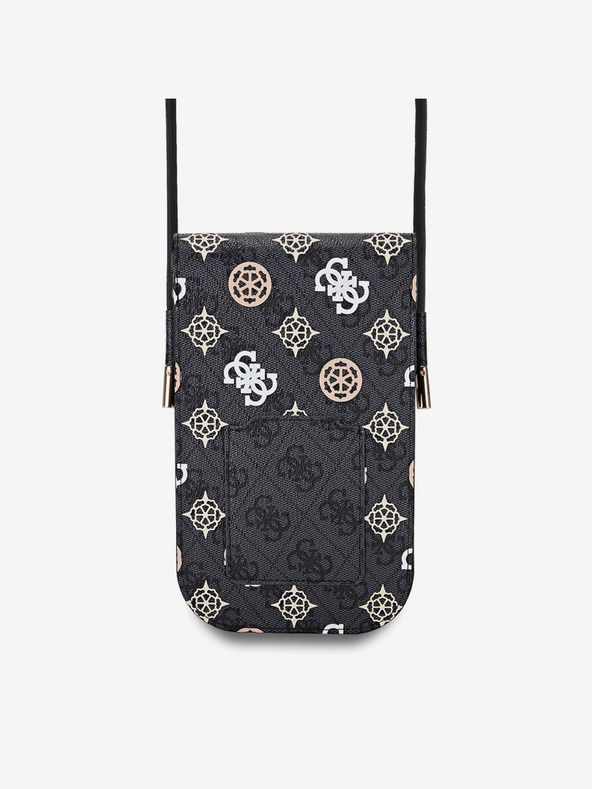 Guess Guess PU 4G Peony Multicolor Handytasche Schwarz