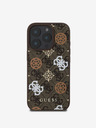 Guess Guess PU 4G Pfingstrose MagSafe Schutzhülle für iPhone 16 Pro Braun