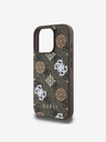 Guess Guess PU 4G Pfingstrose MagSafe Schutzhülle für iPhone 16 Pro Braun