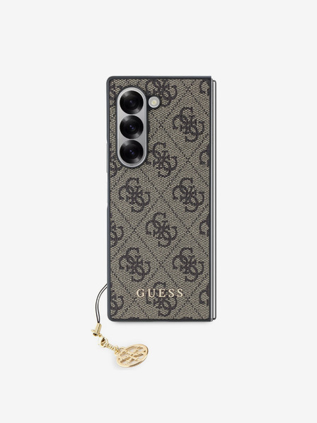 Guess Guess 4G Charm Rückendeckung für Samsung Galaxy Z Fold 6 Braun