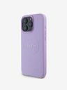Guess Guess PU Grained Classic Logo MagSafe Schutzhülle für iPhone 16 Pro Lila