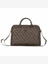 Guess Guess PU 4G Triangle Logo Notebook-Tasche 15/16" Braun
