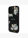 Guess Guess PU genarbtes Magnolia MagSafe Back Cover für iPhone 16 Pro Schwarz