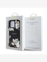 Guess Guess PU genarbtes Magnolia MagSafe Back Cover für iPhone 16 Pro Schwarz