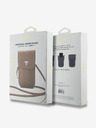 Guess Guess PU Grained Triangle Logo Handytasche Braun