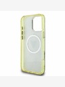 Guess Guess IML 4G Glitter and Triangle Logo MagSafe Back Cover für iPhone 16 Pro Braun