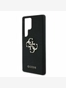 Guess Guess PU genarbtes 4G Metall-Logo Backcover für Samsung Galaxy S25 Ultra Schwarz