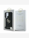 Guess Guess PU genarbtes 4G Metall-Logo Backcover für Samsung Galaxy S25 Ultra Schwarz