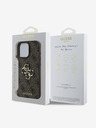 Guess Guess PU 4G Metall-Logo-Rückseite für iPhone 16 Pro Braun