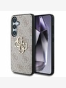 Guess Guess PU PU 4G Metall-Logo-Rückseite für Samsung Galaxy S25+ Pink