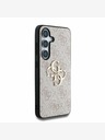 Guess Guess PU PU 4G Metall-Logo-Rückseite für Samsung Galaxy S25+ Pink