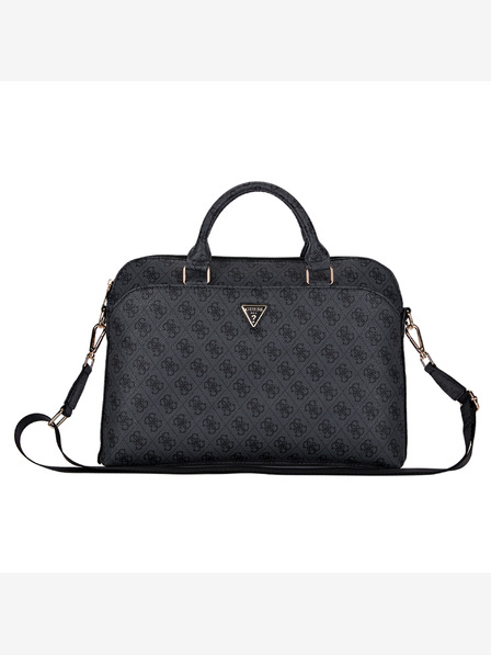 Guess PU 4G Triangle Logo Laptoptasche 15/16" Schwarz Handyhülle