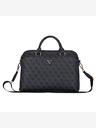 Guess PU 4G Triangle Logo Laptoptasche 15/16" Schwarz Handyhülle