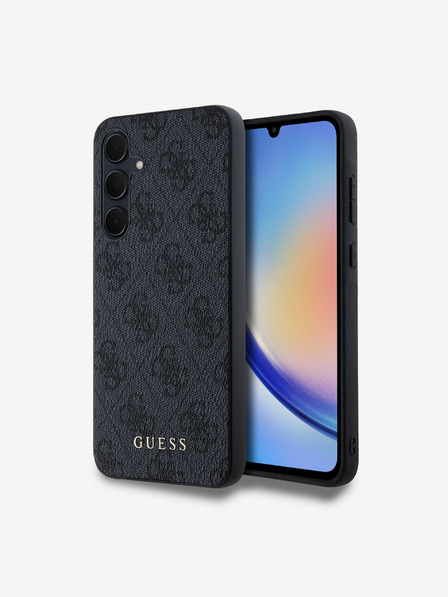 Guess Guess 4G Schutzhülle für Samsung Galaxy A35 5G Grau