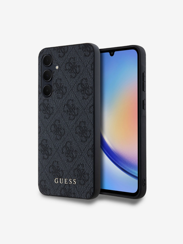 Guess Guess 4G Schutzhülle für Samsung Galaxy A35 5G Grau