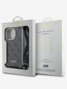 Guess Guess IML 4G Printed Crossbody Strap Back Cover für iPhone 16 Pro Max Braun