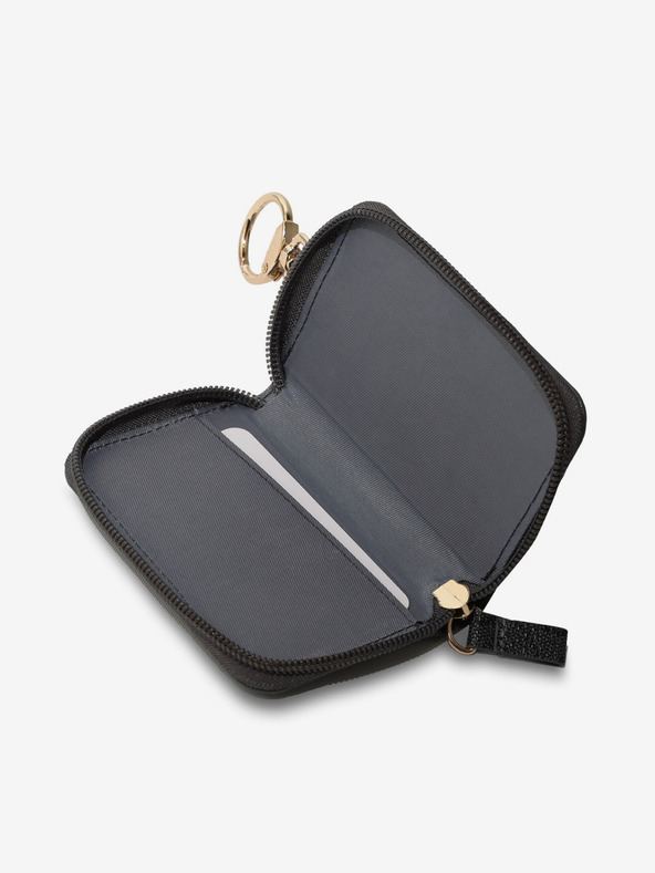 Guess Guess PU 4G Script Logo Schlüsselanhänger Schwarz