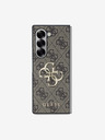 Guess Guess PU 4G Metall-Logo-Rückseite für Samsung Galaxy Z Fold 6 Braun