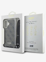 Guess Guess IML 4G Printed Crossbody Strap Back Cover für iPhone 16 Braun