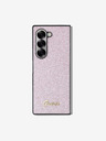 Guess Guess PC/TPU Glitter Flakes Metall-Logo Rückseite für Samsung Galaxy Z Fold 6 Pink