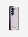Guess Guess PC/TPU Glitter Flakes Metall-Logo Rückseite für Samsung Galaxy Z Fold 6 Pink