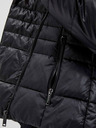 Moodo Schwarze kurze Damen-Steppjacke Moodo