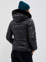 Moodo Schwarze kurze Damen-Steppjacke Moodo