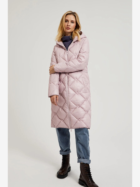 Moodo Hellrosa Steppjacke mit Manschetten Moodo