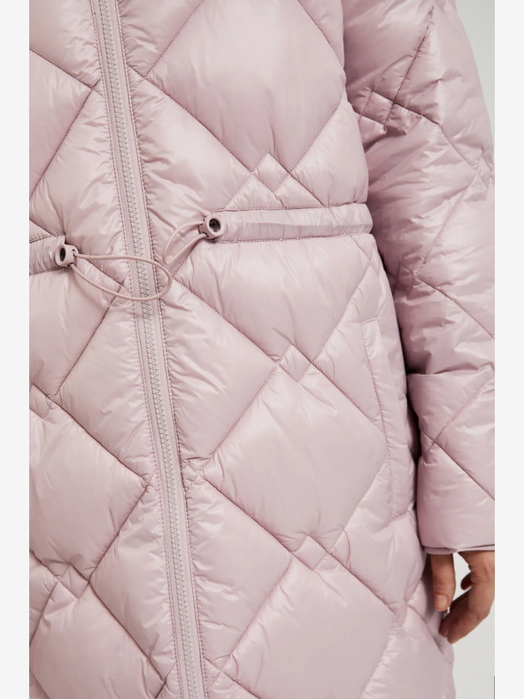 Moodo Hellrosa Steppjacke mit Manschetten Moodo