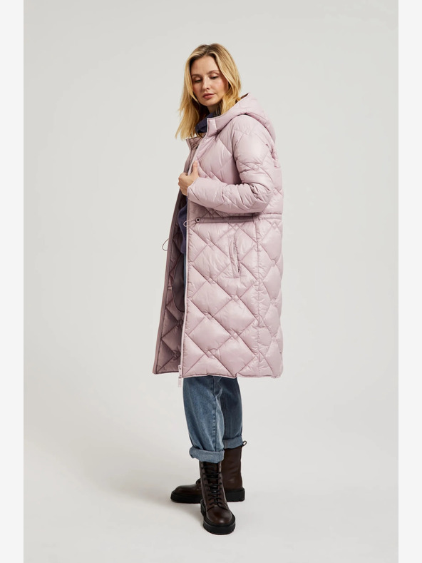 Moodo Hellrosa Steppjacke mit Manschetten Moodo