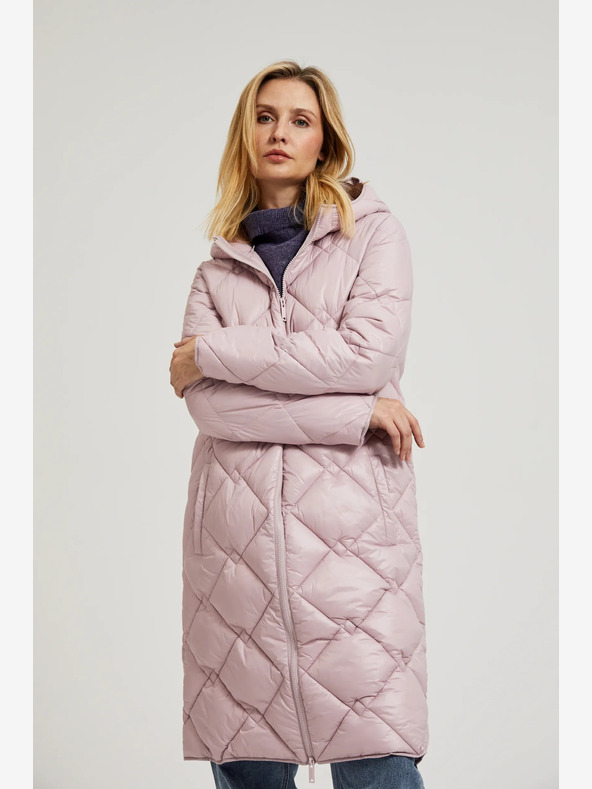 Moodo Hellrosa Steppjacke mit Manschetten Moodo