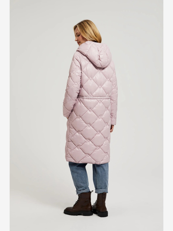 Moodo Hellrosa Steppjacke mit Manschetten Moodo