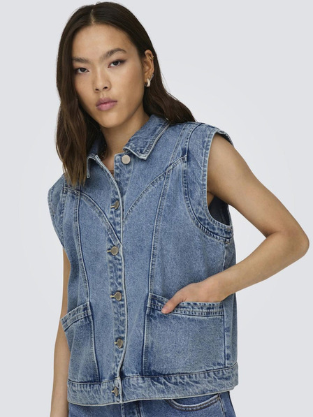 ONLY Blaue Damen-Jeansweste ONLY