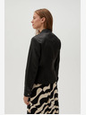 Moodo Schwarze Damen Lederjacke Moodo