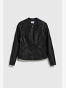 Moodo Schwarze Damen Lederjacke Moodo