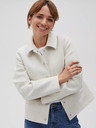 Moodo Cremefarbene Damen Shirtjacke Moodo