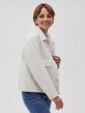 Moodo Cremefarbene Damen Shirtjacke Moodo