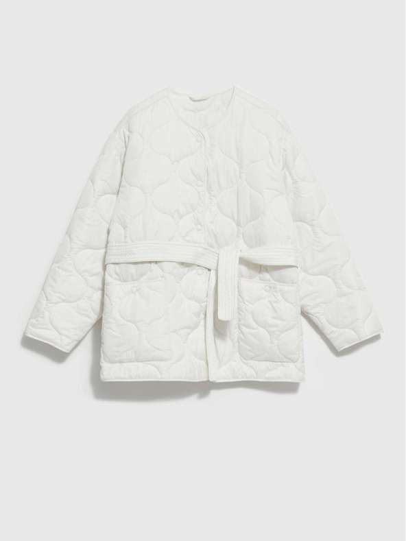 Moodo Weiße Damen Steppjacke Moodo