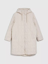 Moodo Cremefarbene Damen-Steppjacke Moodo