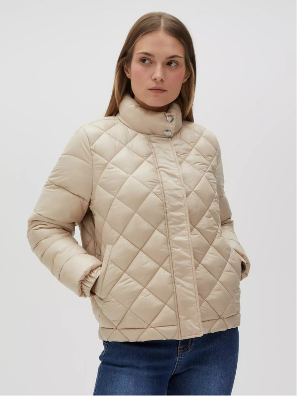 Moodo Beige Damen Steppjacke Moodo