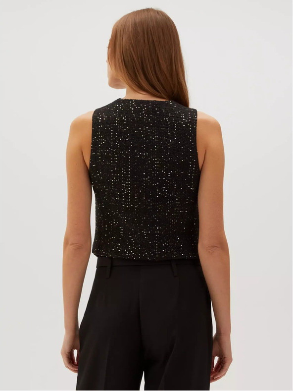 Moodo Schwarze Damenweste Moodo