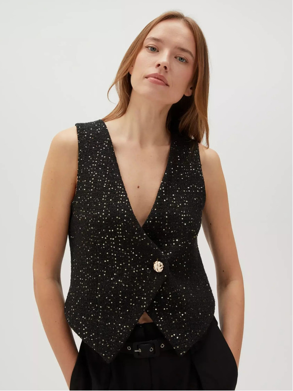 Moodo Schwarze Damenweste Moodo