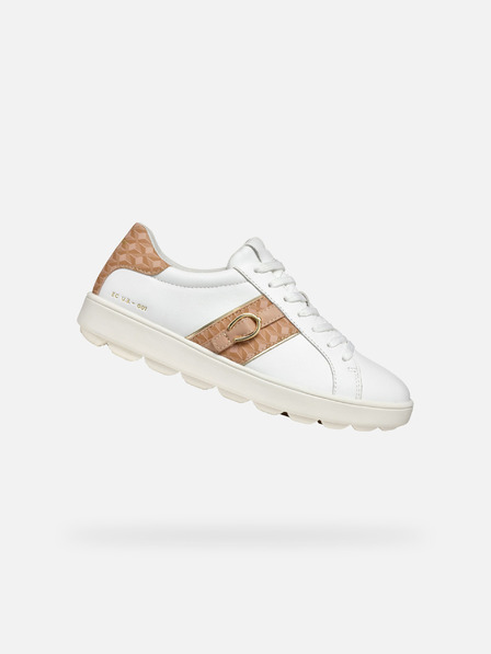 Geox Weiß Damen Geox Spherica ECUB-1 Turnschuhe