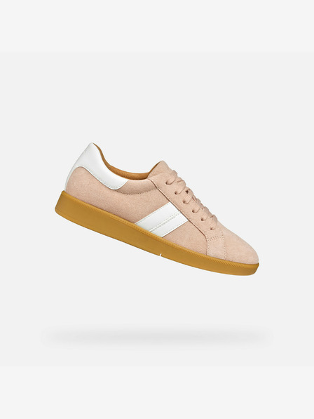 Geox Creme Geox Damen Meleda Turnschuhe
